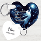 Cat Spirit, Memorial Heart Keychain With a Gift Box: Your Sprit Dances Among The Stars
