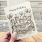 Birthday Greeting Card, Cats: Happy Birthday