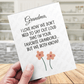 Grandma Gift, Digital Greeting Card For Grandmother: Grandma, I Love How We Don't Need To Say...
