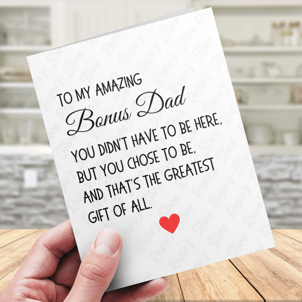 Bonus Dad Digital Greeting Card: You Didn't Have To Be Here...