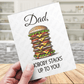 Dad Greeting Card: Dad, Nobody Stacks Up To You!