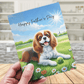 Dad Gift, Greeting Card, Cavalier King Charles Spaniel Dog 2: Happy Father's Day