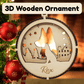 3D Wooden Dog Ornament: German Shepherd