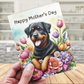 Mother's Day Digital Greeting Card, Rottweiler Dog: Happy Mother's Day