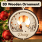 3D Wooden Dog Ornament: Shih Tzu