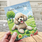 Dad Gift, Greeting Card, Poodle Dog: Happy Father's Day