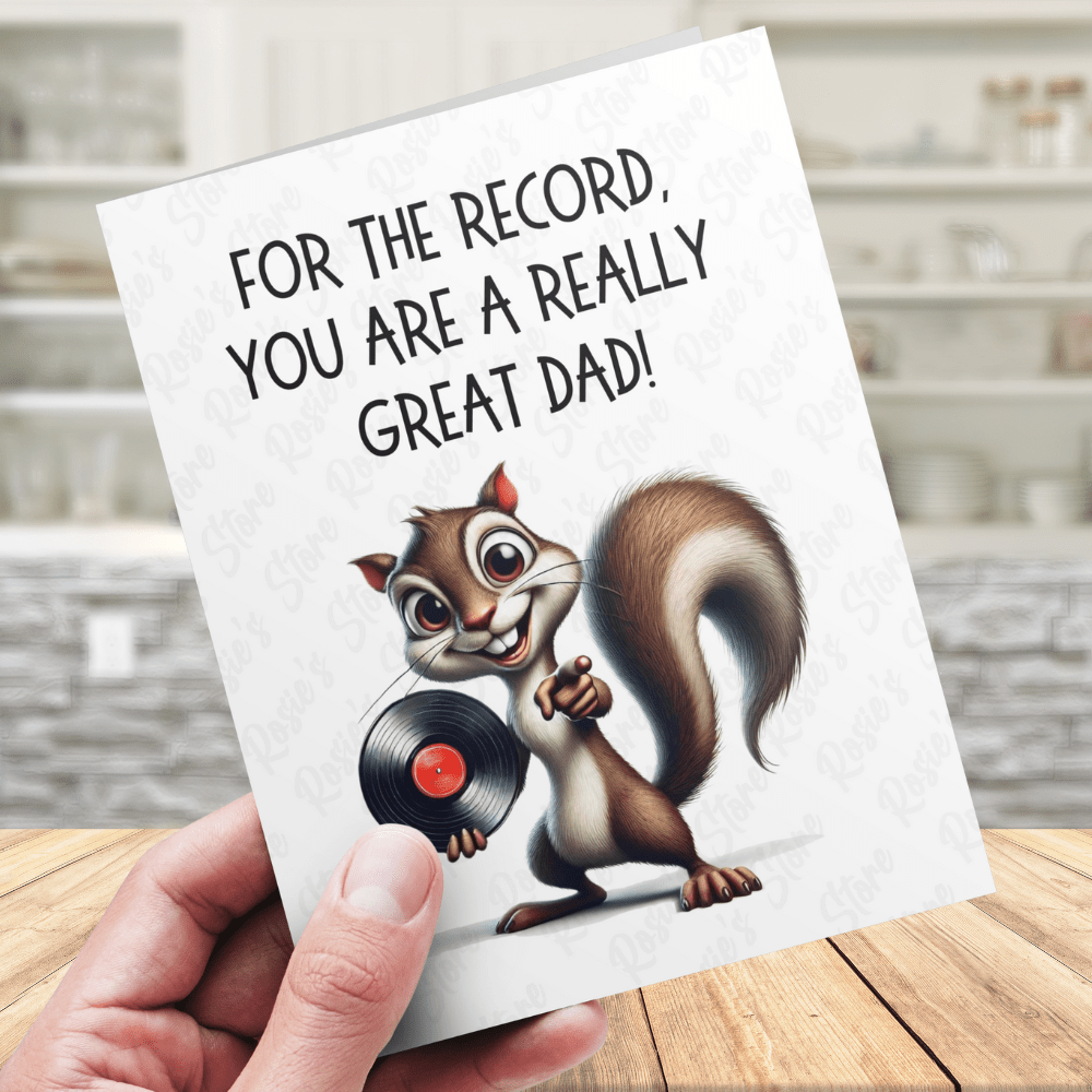 Dad Digital Greeting Card: For The Record, You Are A Really Great Dad!