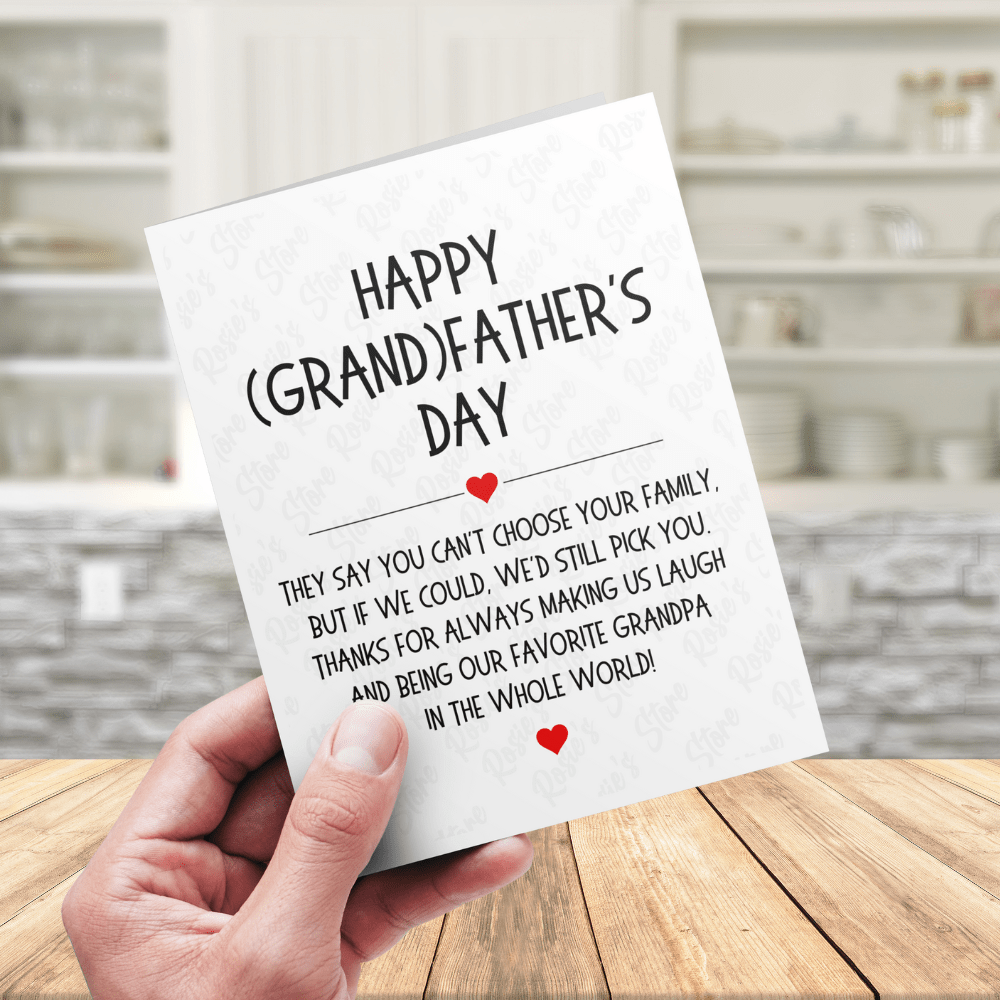 Grandpa Greeting Card: Happy (Grand)Father's Day