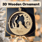 3D Wooden Dog Ornament: Yorkshire Terrier (Yorkie)