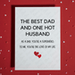 Dad/Husband Greeting Card: The Best Dad And One Hot Husband