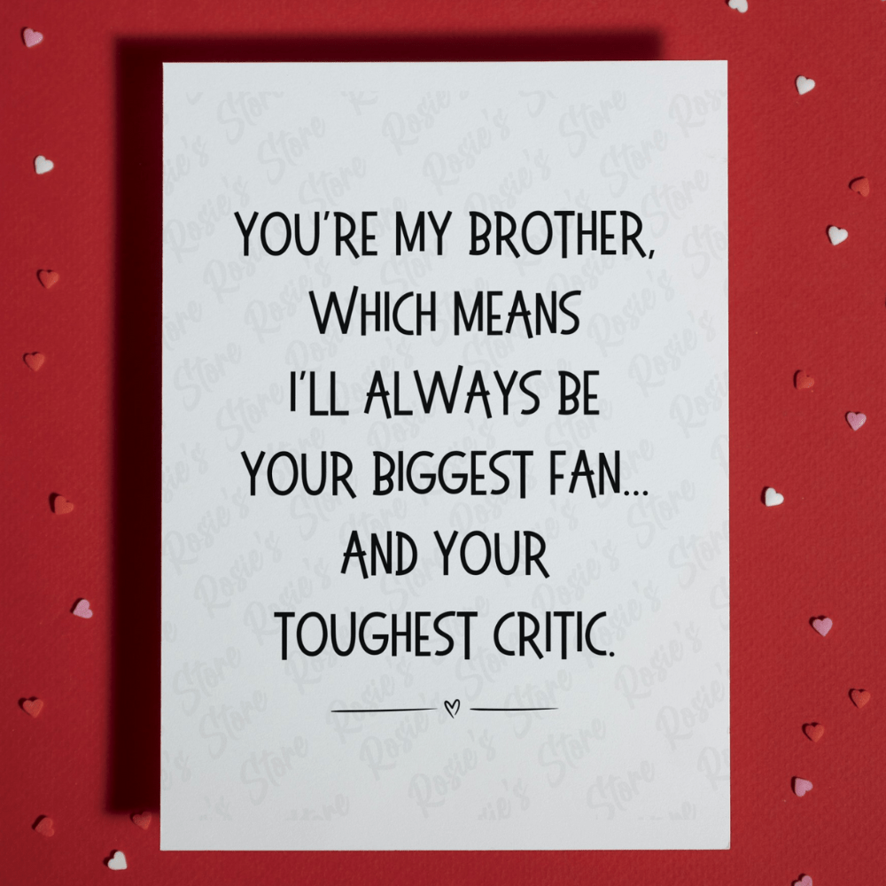 Brother Greeting Card: You're My Brother