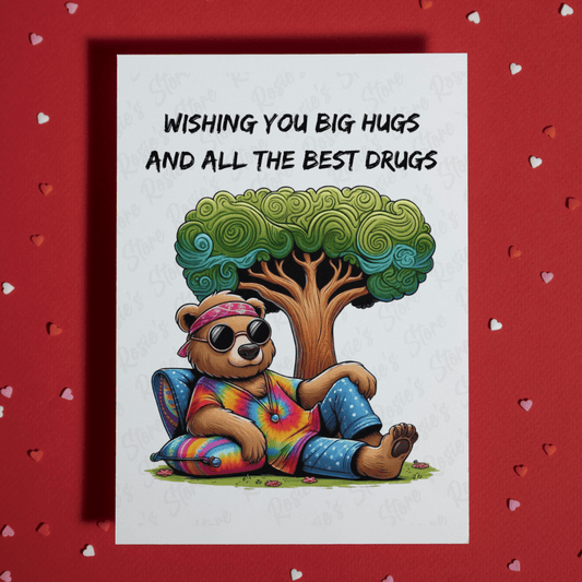 Get Well, Greeting Card: Wishing You Big Hugs