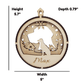 3D Wooden Dog Ornament: German Shorthaired Pointer