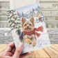 Christmas Printable Card, Yorkshire Terrier Dog (Digital Download)