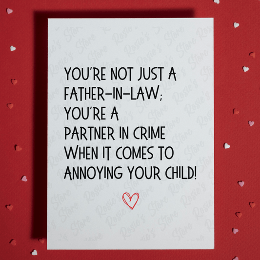 Father-in-Law, Greeting Card: You're Not Just A Father-in-Law