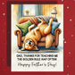 Dad Gift, Greeting Card, Golden Retriever Dog: Happy Father's Day