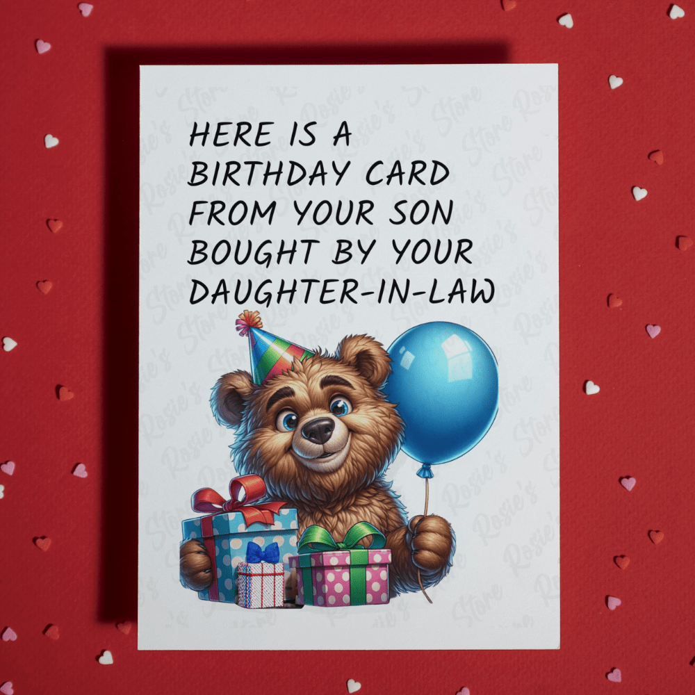 Birthday Father-in-Law Greeting Card From Daughter-in-Law: Here Is A Birthday Card...