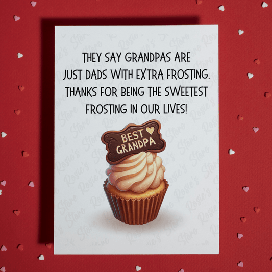 Grandpa Greeting Card: They Say Grandpas Are Just...