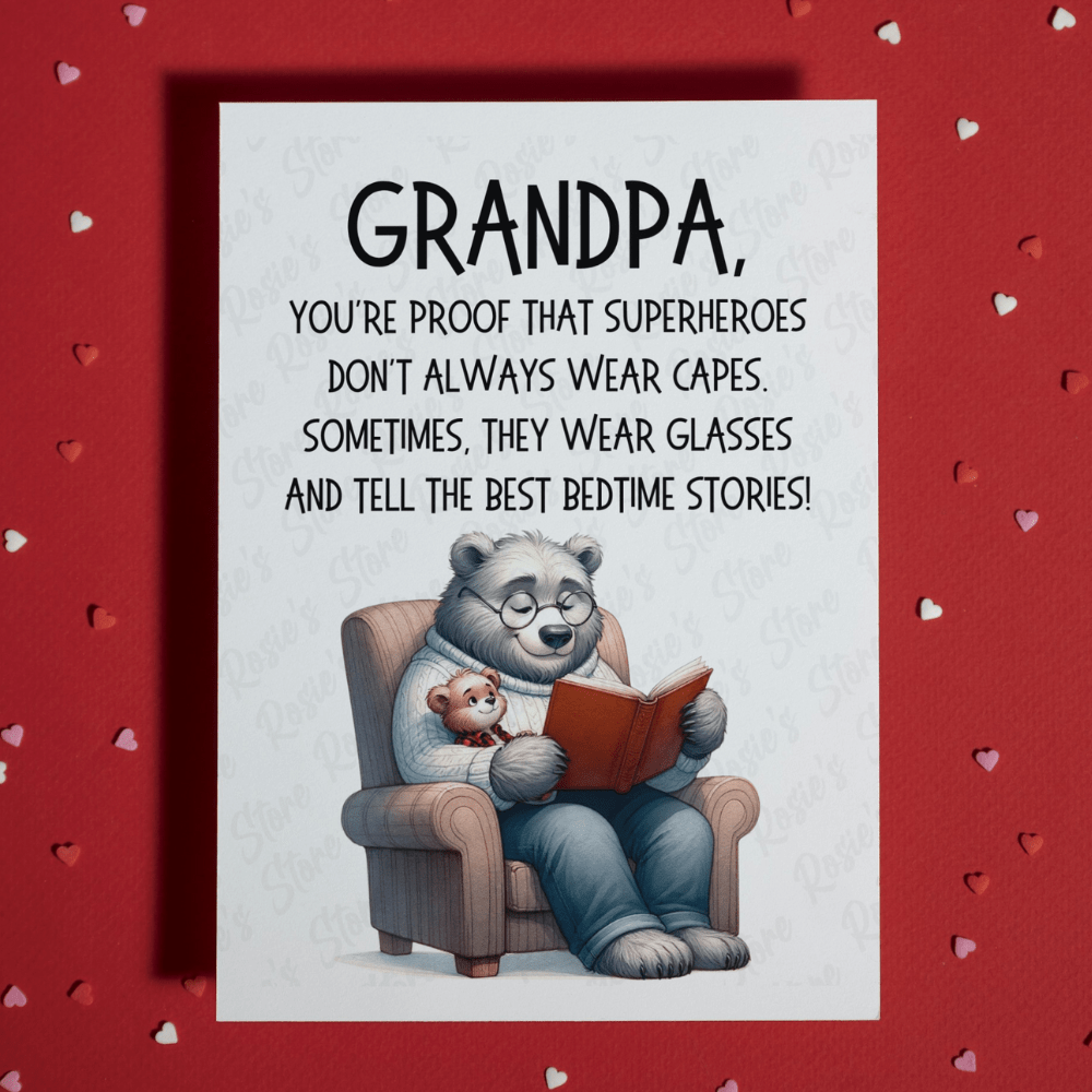 Grandpa Greeting Card: You're Proof That Superheroes...