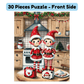 Christmas Gift, Personalized Elf Letter Double-Sided Jigsaw Puzzle: Wow, You Did It!