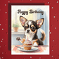 Birthday Greeting Card, Chihuahua (Black, Brown & White) Dog Pet Lover: Happy Birthday