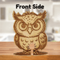 Funny Owl Wooden Bread Clip: Back off, I’m watching