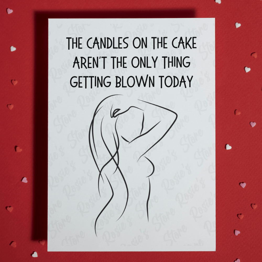 Birthday Greeting Card For Him: Blow Out The Candles