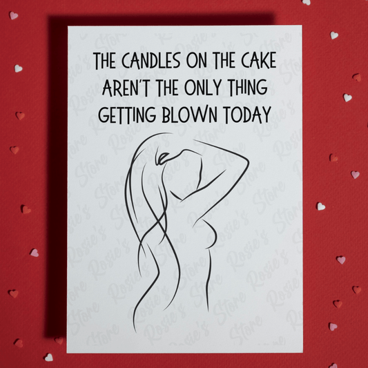 Birthday Greeting Card For Him: Blow Out The Candles