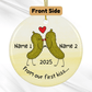Personalized Ceramic Ornament: From Our First Kiss...