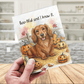 Halloween Fall Dachshund Wiener Dog Greeting Card: Boo-tiful and I Know It.