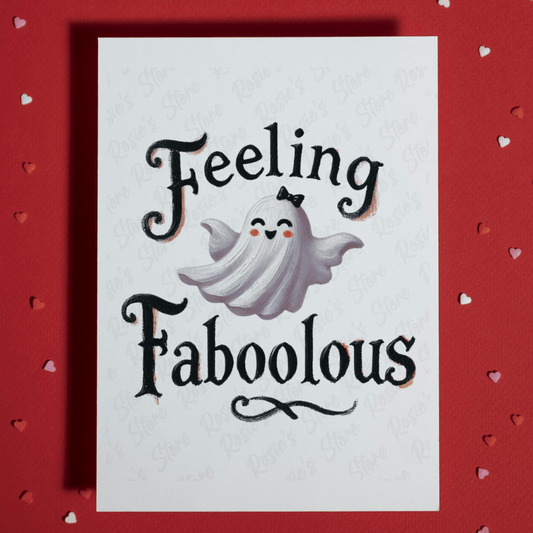 Halloween Greeting Card: Feeling Faboolous