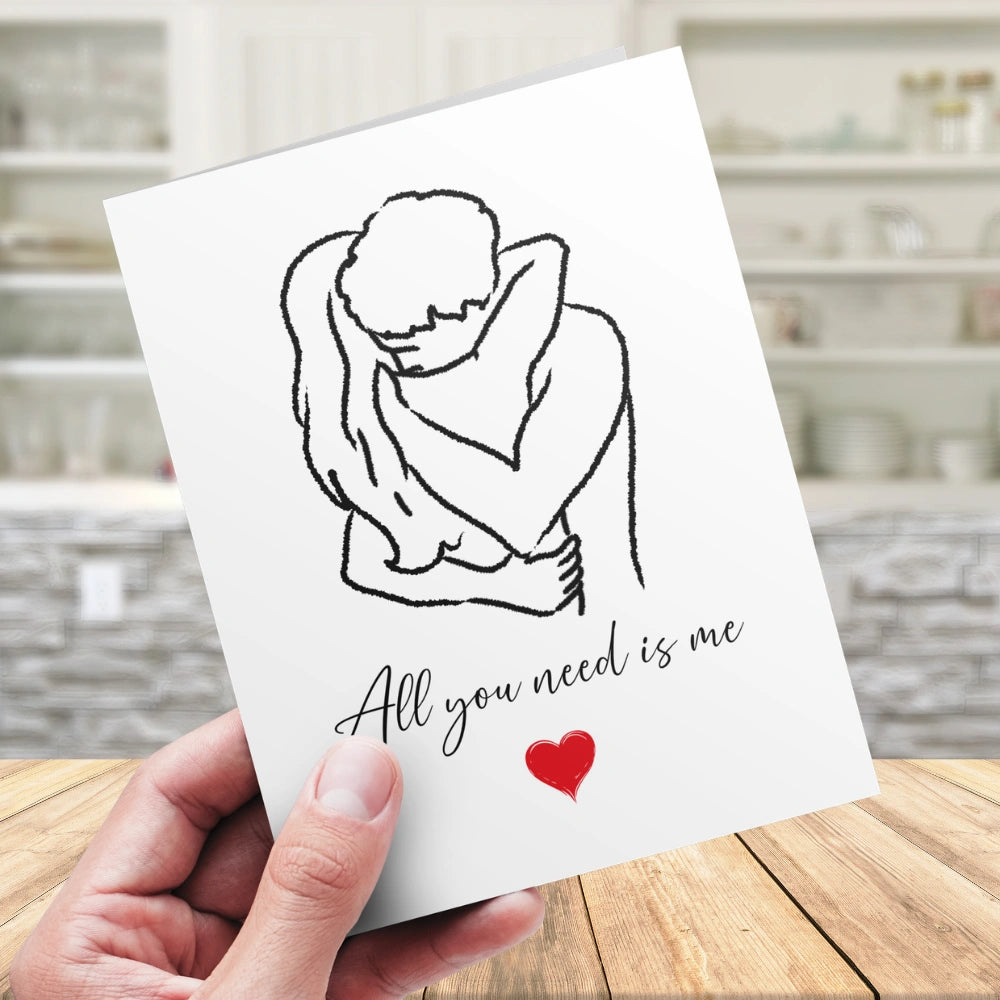 Love Printable Card: All You Need Is Me (Digital Download)