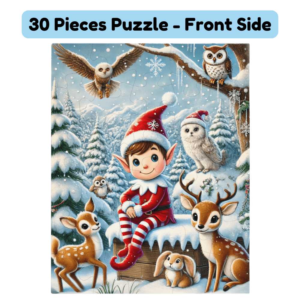 Christmas Gift, Personalized Elf Letter Double-Sided Jigsaw Puzzle: Wow, You Did It!