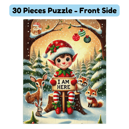 Christmas Gift, Personalized Elf Letter Double-Sided Jigsaw Puzzle: Hello From Your Elf (Elves)