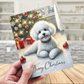 Christmas Digital Greeting Card, Bichon Frise: Merry Christmas