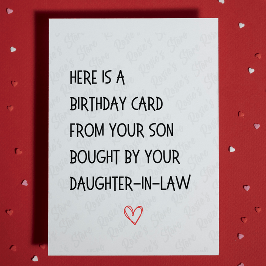 Father-in-Law Gift, Birthday Greeting Card: Here Is A Birthday Card...