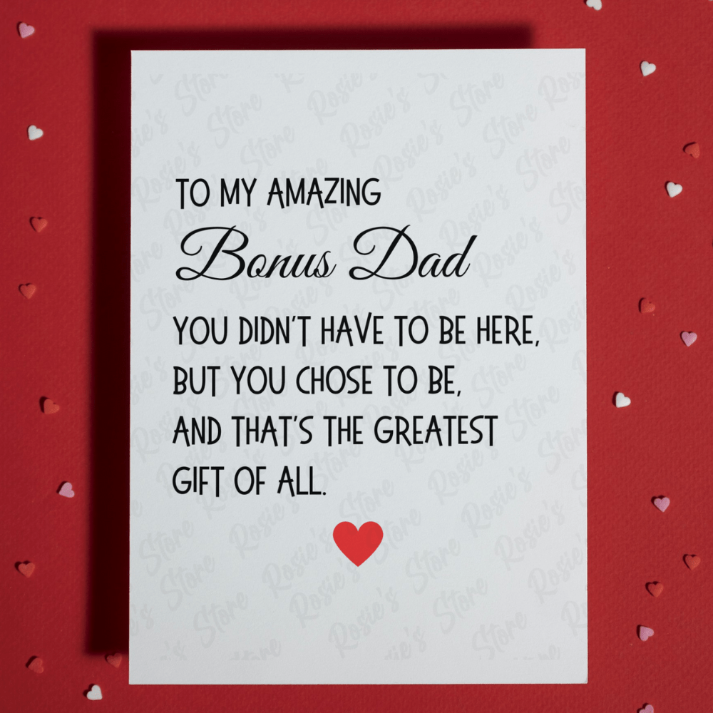 Bonus Dad Greeting Card: You Didn't Have To Be Here...