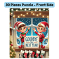 Christmas Gift, Personalized Elf Letter Double-Sided Jigsaw Puzzle: Goodbye From Your Elf (Elves)