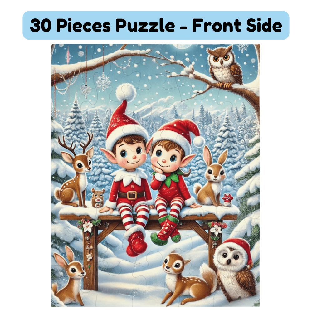 Christmas Gift, Personalized Elf Letter Double-Sided Jigsaw Puzzle: Wow, You Did It!