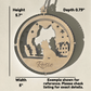 3D Wooden Dog Ornament: Toy Poodle