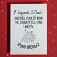 Dad Funny Birthday Card: Coolest Old Dude