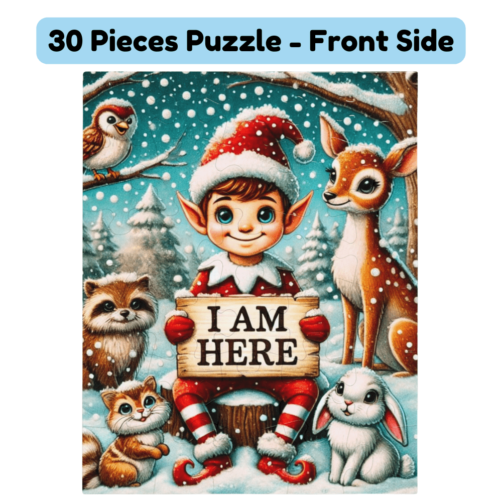 Christmas Gift, Personalized Elf Letter Double-Sided Jigsaw Puzzle: Hello From Your Elf (Elves)