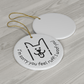 Get Well, Personalized Ceramic Ornament: I'm Sorry You Feel Ruff! I Woof You!