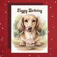 Birthday Greeting Card, Dachshund Dog Pet Lover: Happy Birthday