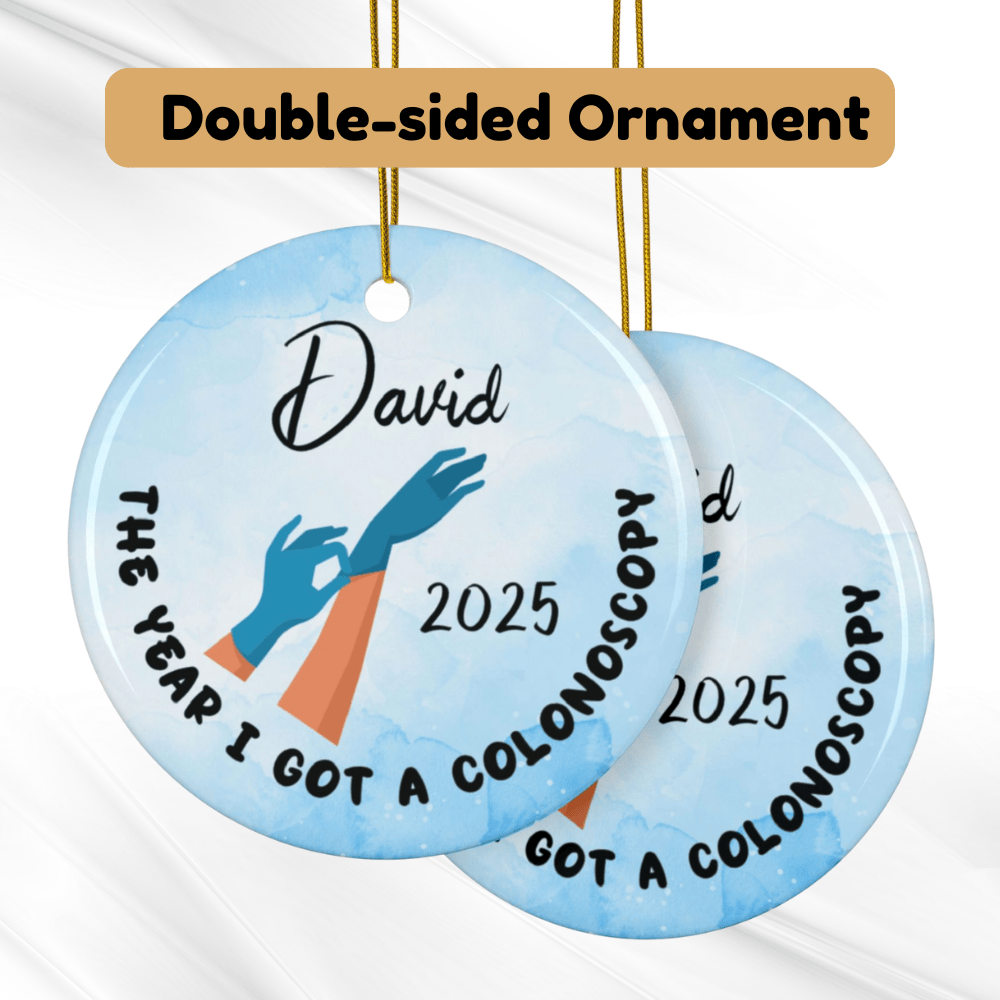 Colonoscopy, Personalized Ornament: The Year I Got A Colonoscopy