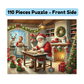 Christmas Gift, Double-sided Puzzle with Laser Engraved NICE or NAUGHTY List