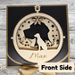 3D Wooden Dog Ornament: German Shorthaired Pointer