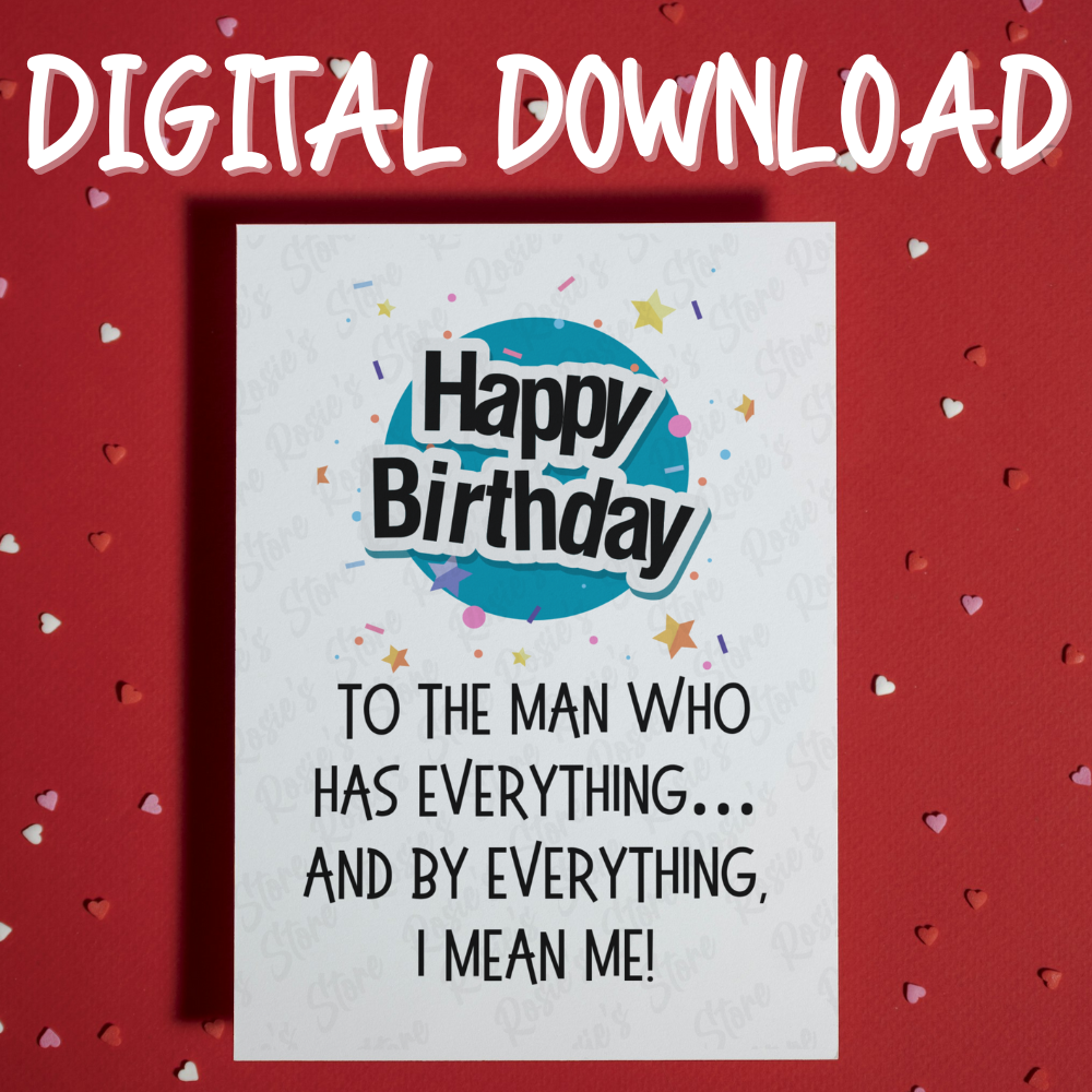 Dad Digital Birthday Greeting Card: Everything Dad