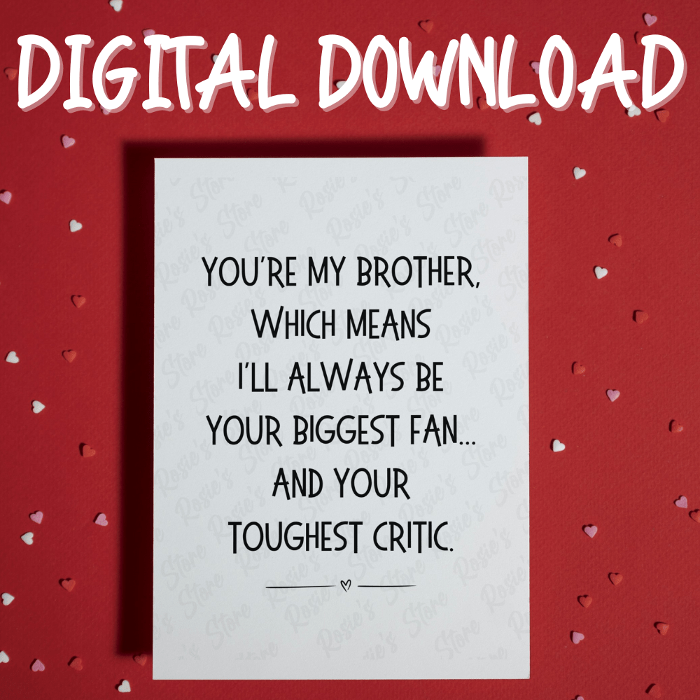 Brother Digital Greeting Card: You're My Brother