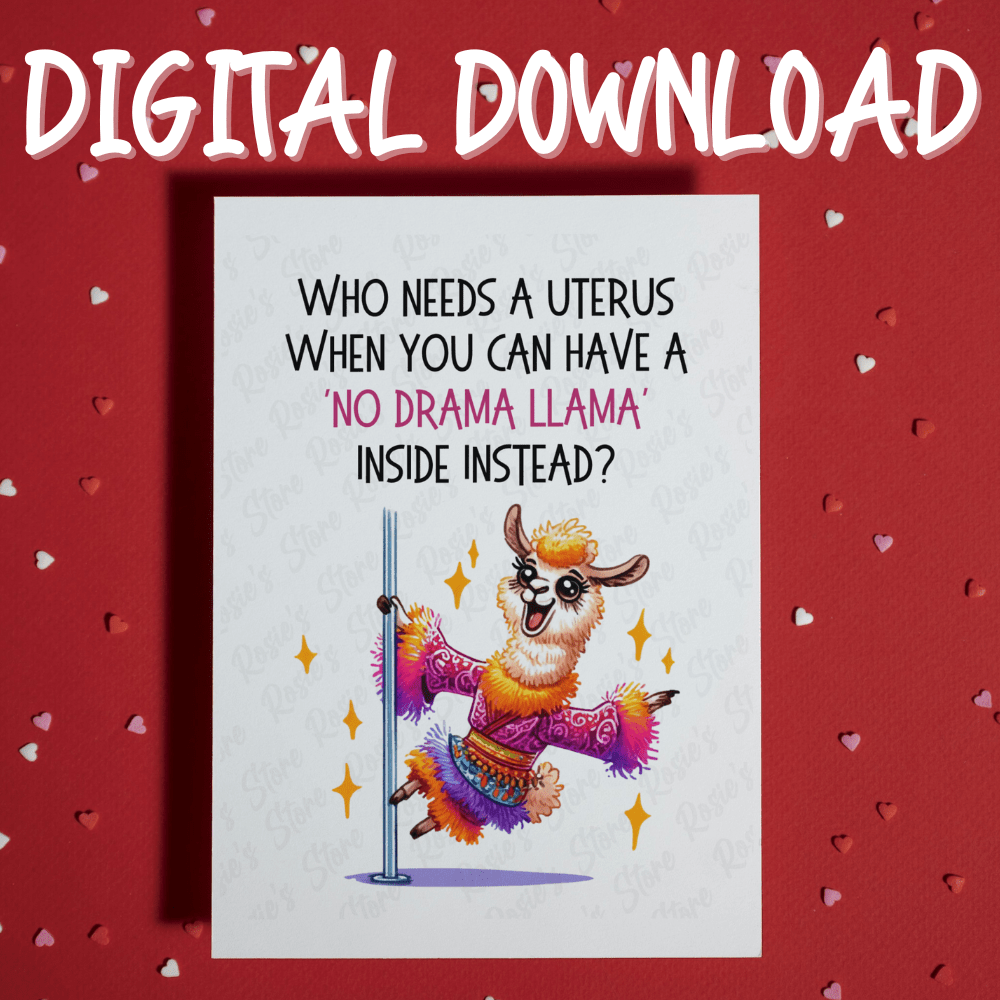 Hysterectomy Digital Greeting Card: Who Needs A Uterus...